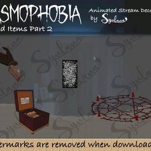 Phasmophobia verfluchte Gegenstände als Stream Decoration für Twitch, Youtube, Discord