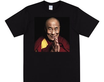 DALAI LAMA T-shirt, Inspired By Meditation, Tshirt With Picture Of The Dalai Lama, Tribute To The Dalai Lama, Minimalist Dalai Lama T Shirt