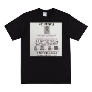 PABLO ESCOBAR Steckbrief T-Shirt, Pablo Escobar Tshirt, Retro T-Shirt des DEA Plakats von Pablo Escobar, Vintage Medellin Kartell T-Shirt