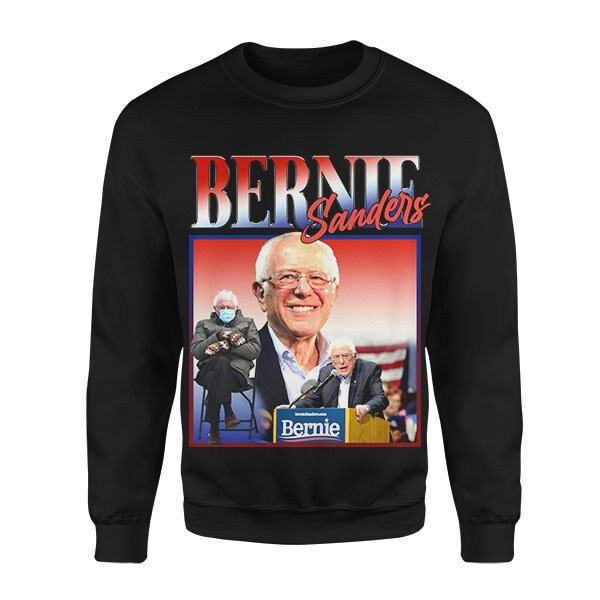 BERNIE SANDERS Sweatshirt, Funny Bernie Sanders Sweater, Bernie Sanders Bootleg, Bernie Sanders Homage Sweater, Gift For Bernie Sanders Fans