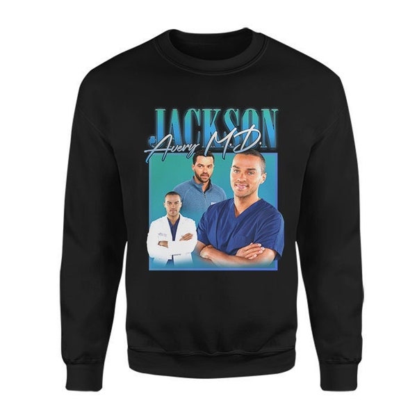 JACKSON AVERY Sweatshirt For Greys Fans, Grey Sloan Memorial Sweater, Hospital TV Show, Grey Sloan Sweatshirt, Birthday Gift For Doctors
