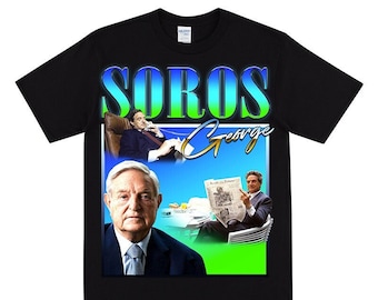 GEORGE SOROS Hommage T-Shirt, Lustiges George Soros T-Shirt, Verschwörungstheorie T-Shirt, Lustiges Geschenk für Progressive, I Love George Soros