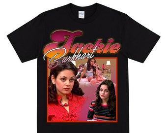 JACKIE BURKHART Homage T-shirt, 70s Pop Culture Theme, Disco Inspired Women's Shirt, Mila & Ashton Top, Jackie Style Looks Inspiration