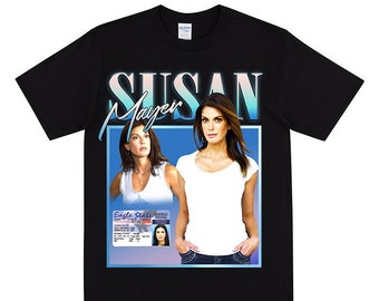 SUSAN MAYER Homage T-shirt, Susan Mayer Tribute T Shirt, For Fans Of The TV Show, Vintage Hand Printed Tshirt, Susan Lynette Gabrielle Bree