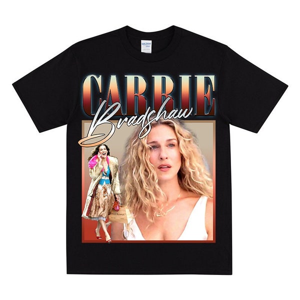 CARRIE BRADSHAW Homage T-shirt, Carrie Bradshaw Shirt, Vintage 90s Graphic Tshirt, For BFF's Birthday, Carrie Charlotte Samantha Miranda