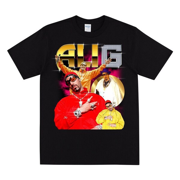 T-shirt hommage ALI G pour homme et femme, T-shirt Ali G drôle, T-shirt Ali G de style hip hop, T-shirt Ali G Throwback, T-shirt de la culture pop britannique