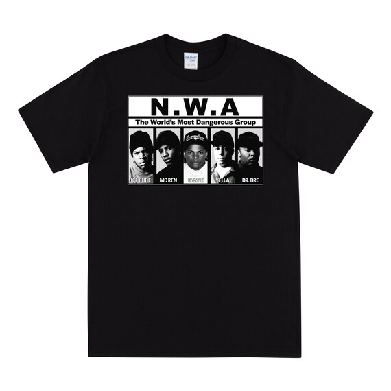 NWA T-shirt for Hip Hop Fans, Vintage 90s Rap T Shirt for Men 