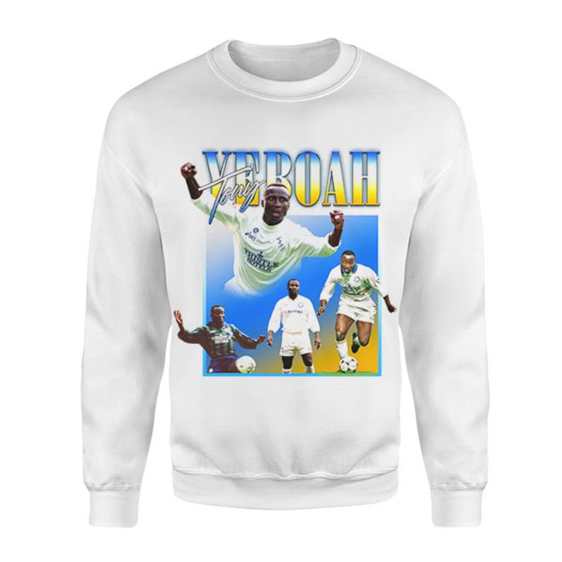 TONY YEBOAH Sweatshirt for Football Supporters, Vintage Football Jumper