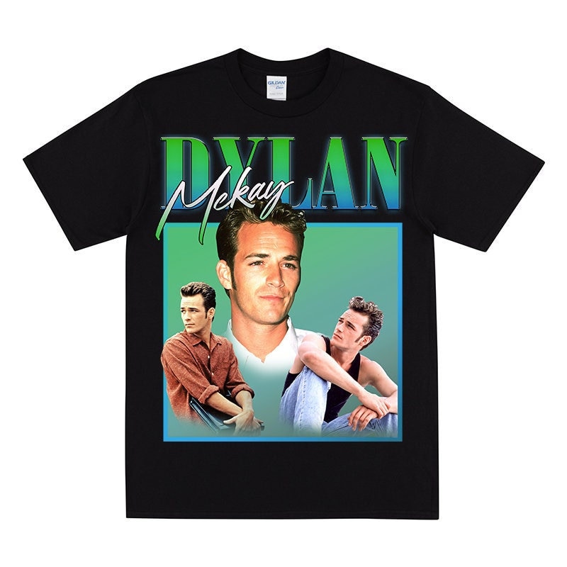 DYLAN MCKAY Hommage T-Shirt für Frauen, 1990er Jahre Popkultur Tshirt, Geschenk für den besten Freund, Retro T-Shirt für Frau oder Freundin Geschenk, Vintage T-Shirt