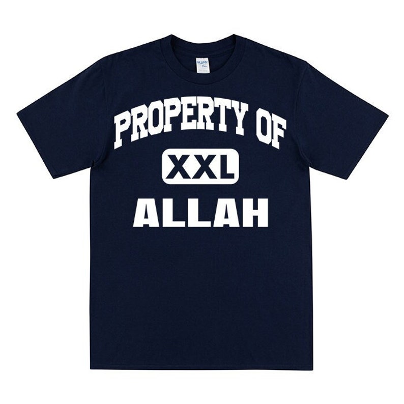 PROPERTY OF ALLAH Tshirt Men's Tshirt for Muslims Etsy