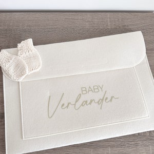 Personalised Felt Folder | Baby Notes Folder | Wedding Notes Folder | Important Documents Folder | New Home Folder
