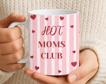 Personalized Mug "Mom Hot Mom Club" | Mother's Day Gift | Personalized Mug | Gift for Mom | Personalized Gift | Birth