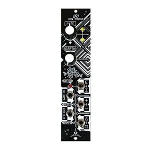 May include: Black and white LFO module with knobs for rate and depth, a gate LED, and jacks for gate in, speed, LFO out, and shape. The module is labeled "LFO" and "VITA SYNTHS".