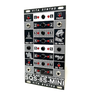 8ステップトリガードラムリズムシーケンサーモジュラーユーロラック - SQS-8S-MINI