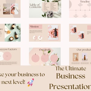 Business Presentation template - Pitch Deck template - New brands presentation - Business Proposal template - Digital template - Canva