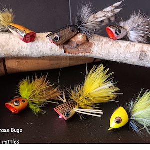 Custom Poppers and Bugs for Fly Fishing