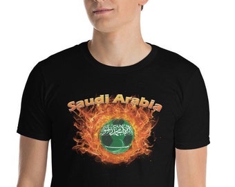 Saudi Arabia National Futbol | Saudia Arabia Football Soccer t-shirt | Short sleeve tee | Saudia Arabia Flag Unisex Fan Shirt