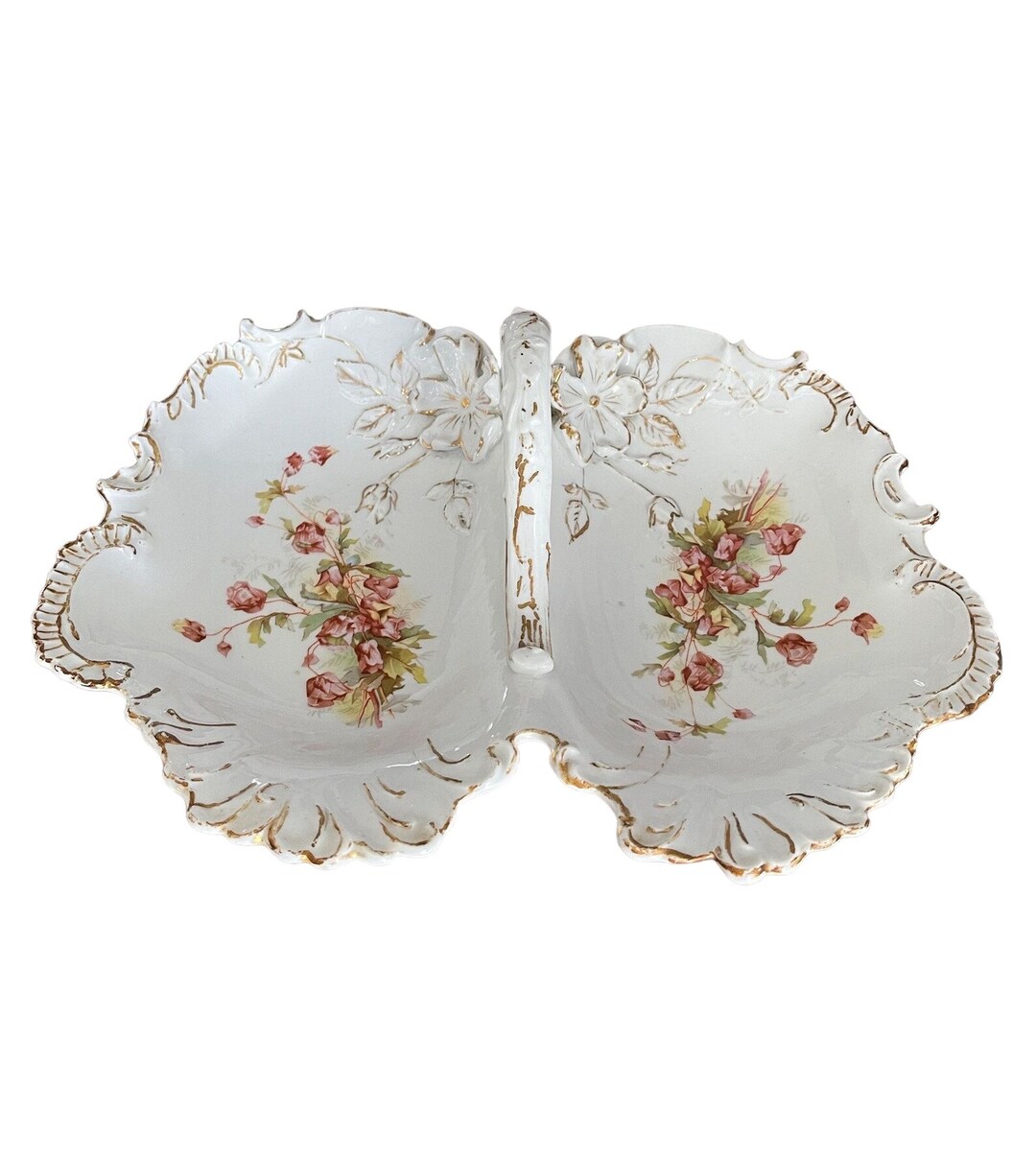 Flora Teak Divided Serving Dish main image 0