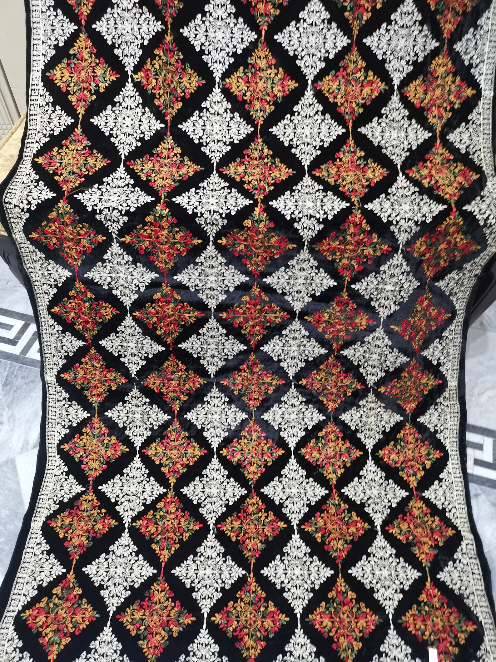 2026 Embroidered Phoenix Shawl Wedding Groom Bride QunKwa