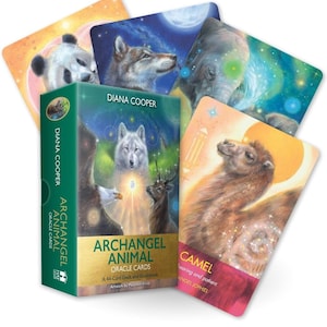 Cartas Oráculo Animal Arcanjo - Diana Cooper - adivinhação, orientação, baralho de 44 cartas