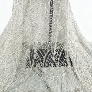 Beaded floral lace fabric,sequin lace,suitable for gowns,tutu fabrics,tulle fabrics