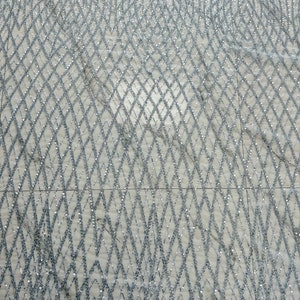 Gorgeous Cobweb Sequin Mesh Fabric, Heavy Beaded Lace Fabric, DIY ...