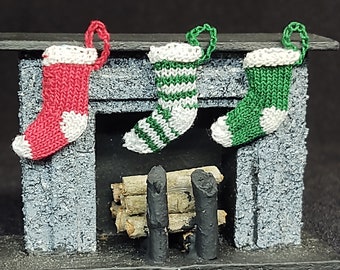 0.75" Christmas Stocking-miniature Christmas stockings