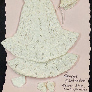 Christening gown &quot;George Alexander&quot; 6 pc set-white
