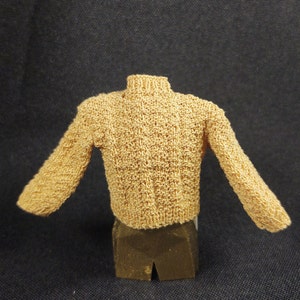 1.75&quot; Robert Cable Knit sweater-miniature sweater