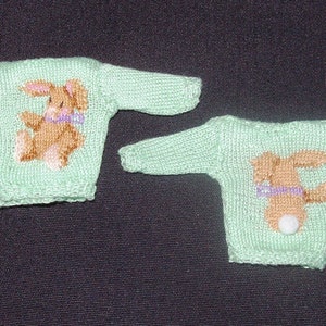 1.75&quot; Coming and Going-miniature bunny sweater