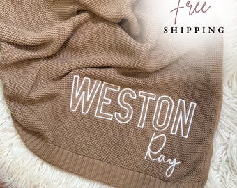 Baby Shower Blanket, Baby gift, Personalized Name, Embroidered Name, Newborn Baby Gift, Baby shower Gift