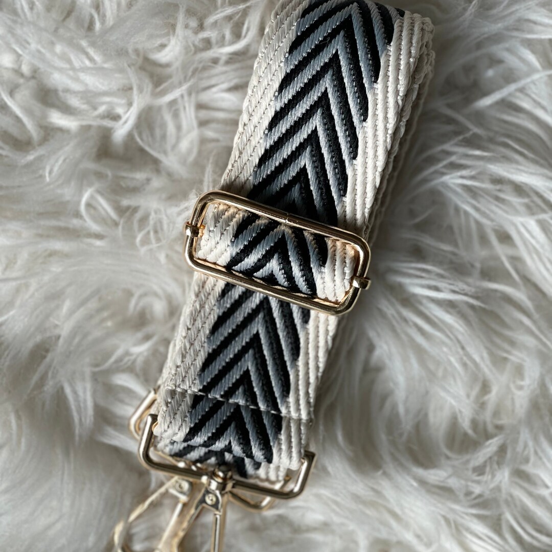 Purse Strap Black Woven Chevron Guitar Strap Camera Strap Etsy