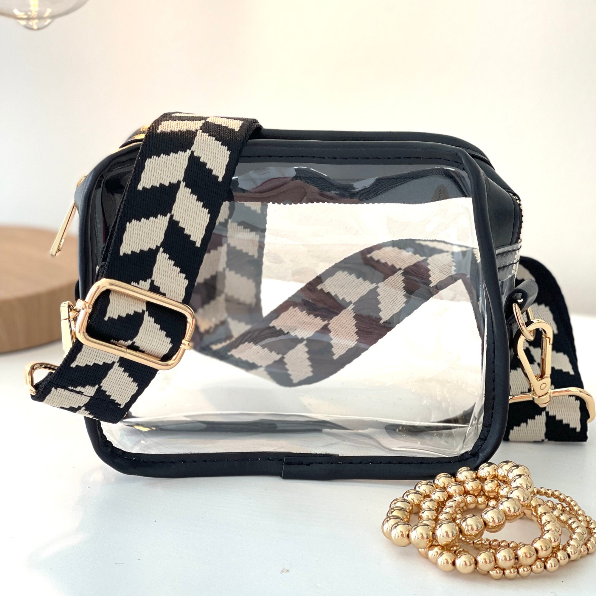 Take Me Out to the Ball Game Clear Crossbody Stadium Bag - Navy GG – Beauty  Bird Vintage