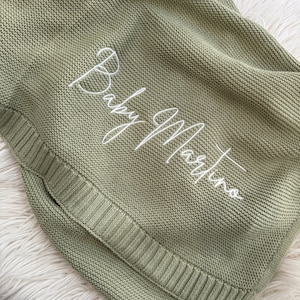 Regalo para bebé / Nombre personalizado / Baby Shower / Regalo para recién nacido / Regalo bordado para bebé / Regalo para baby shower / Manta para bebé