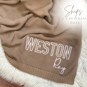 Baby Shower Blanket, Baby gift, Personalized Name, Embroidered Name, Newborn Baby Gift, Baby shower Gift FAST FREE SHIPPING!
