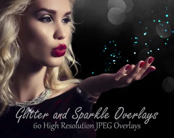 Glitter Overlays, Blowing Glitter Overlays, Sparkle Overlays, Sparkle Background, Photoshop Overlay, Digital Download
