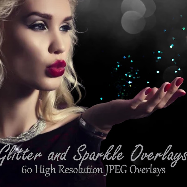 Glitter Overlays, Blowing Glitter Overlays, Sparkle Overlays, Sparkle Background, Photoshop Overlay, Digital Download