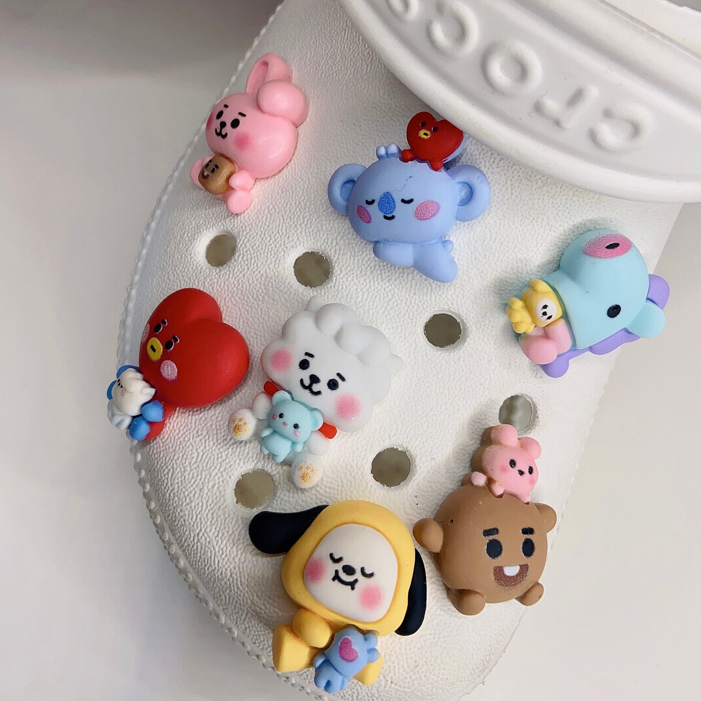 Cute BTS Line Friends Crocs Charms Jibbitz Shoes Etsy