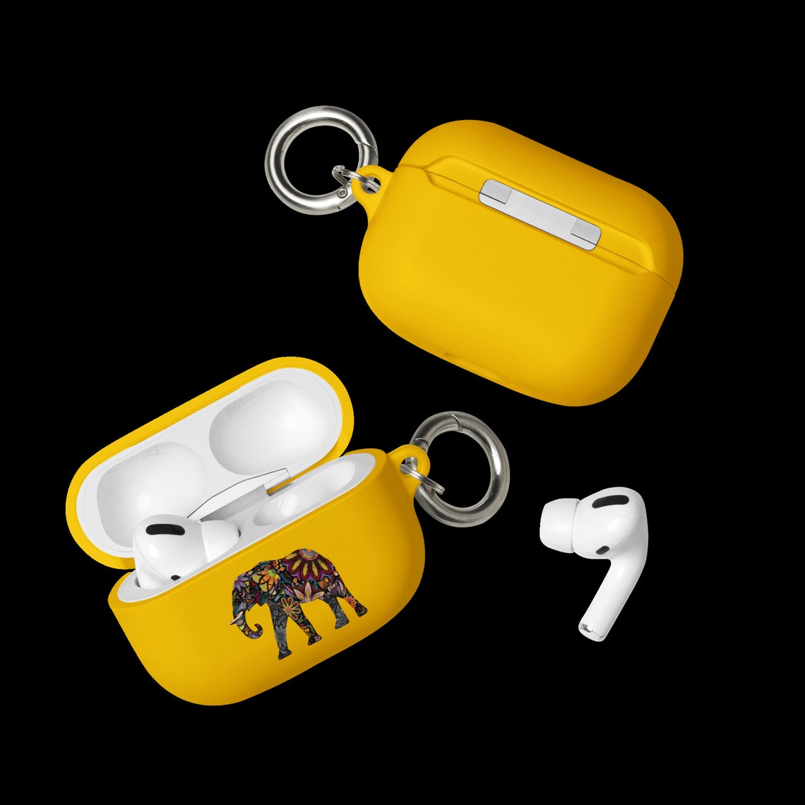 Elephant Airpods Pro Case Multiple Colors, Airpods Case, AirPod Pro Case, Airpods, Air Pod Case