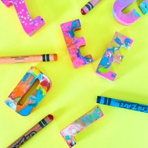 Personalized Crayon Letters image 1