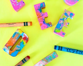 Personalized Crayon Letters