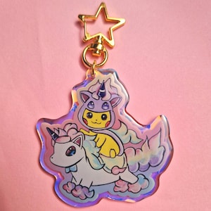 Llaveros Pikachu Ponyta Pokemonster lindos llaveros con dijes