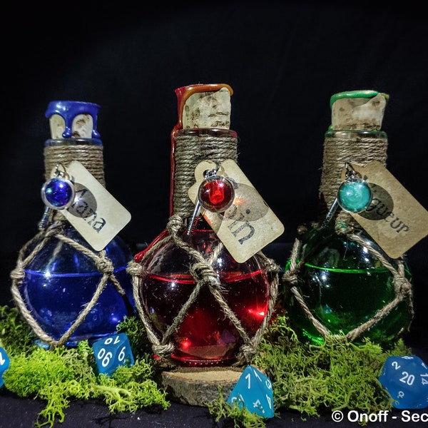 Lot potions - Potions de régénération - Médiéval RPG