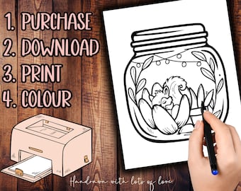 Przytulne kolorowanki leśne: relaksujące sceny leśne (plik PDF do druku)