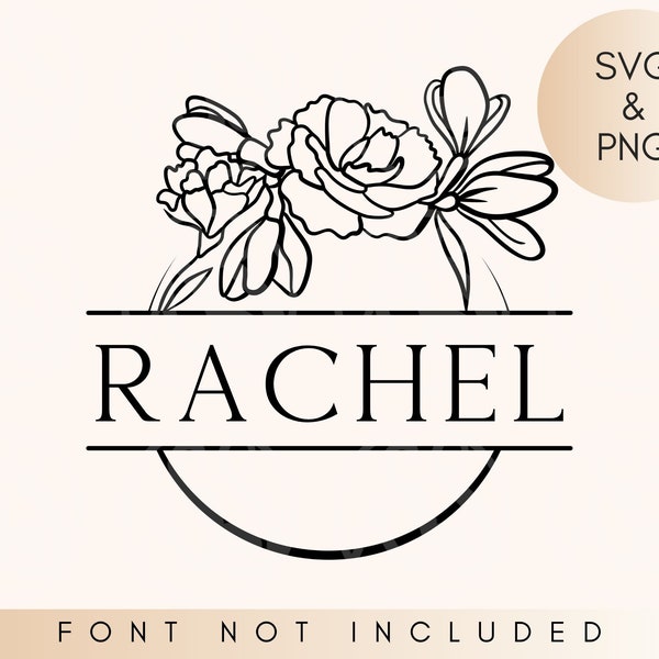 birthflower svg, birth month flower svg, split monogram svg, wedding svg, birth flowers png, wildflower svg, flowers svg, digital download