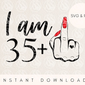 File di taglio in formato SVG per 36esimo compleanno per cricut, PNG per 36esimo compleanno, dito medio in formato SVG, compleanno divertente in formato SVG, compleanno regina in formato SVG, regalo per il 36esimo compleanno fai da te