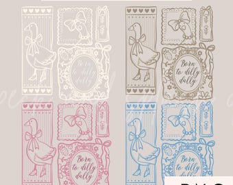 Born to dilly dally png, silly goose png, coquette goose png, trendy png, sublimation design,