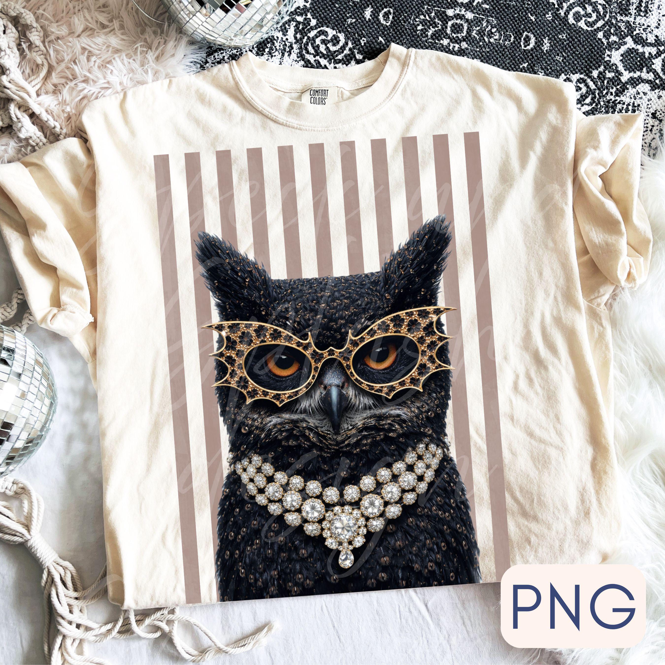 Glam Owl png, Preppy stripes png, bling design, Witchy png, animal print graphic, Mama png, Trendy f