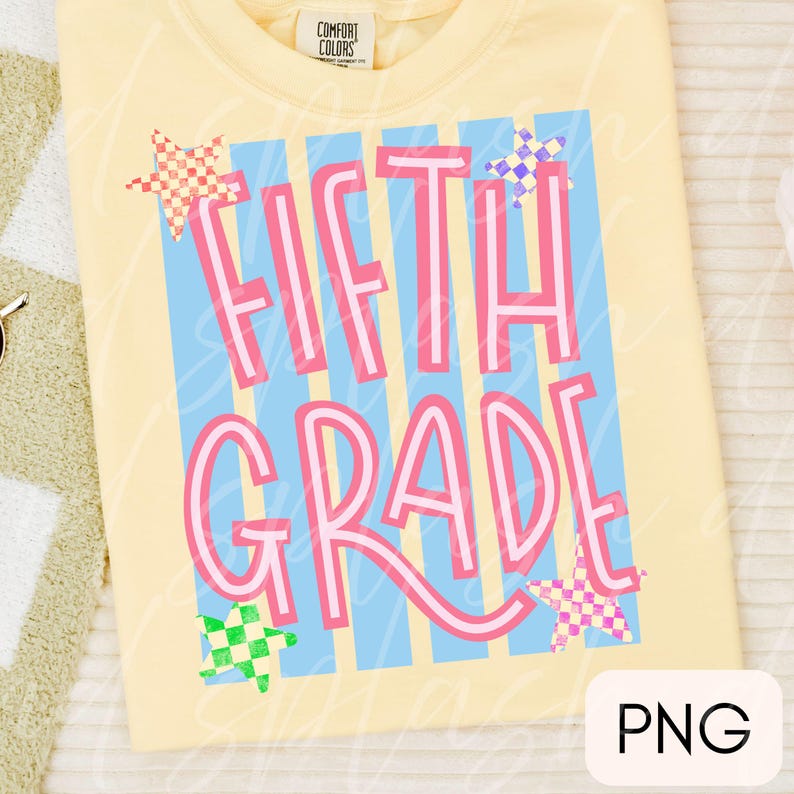 Preppy teacher stripe png bundle, back to school png, Pre K to fourth grade shirt design, first day of school png, Trendy teacher png image 3