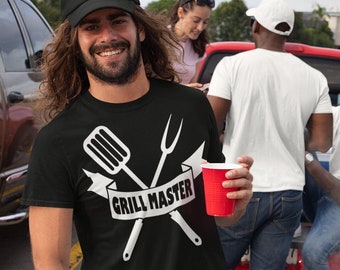 Funny Grill Master Shirt, BBQ Shirt Grill, Meat Lover Gift, Fathers Day Gift, Grillmeister Gift Idea, The GrillFather Tee, Funny Cooking Tee